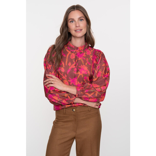 Geisha blouse 53909-20 480 burgundy/fuchsia 06615.680.0013 large Geisha blouse 53909-20 480 burgundy/fuchsia 06615.680.0013 large