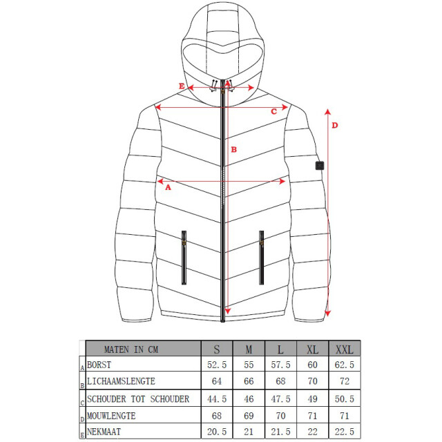 Cappuccino Italia Hooded winter jacket navy cap-hwj-nvy-XXL large