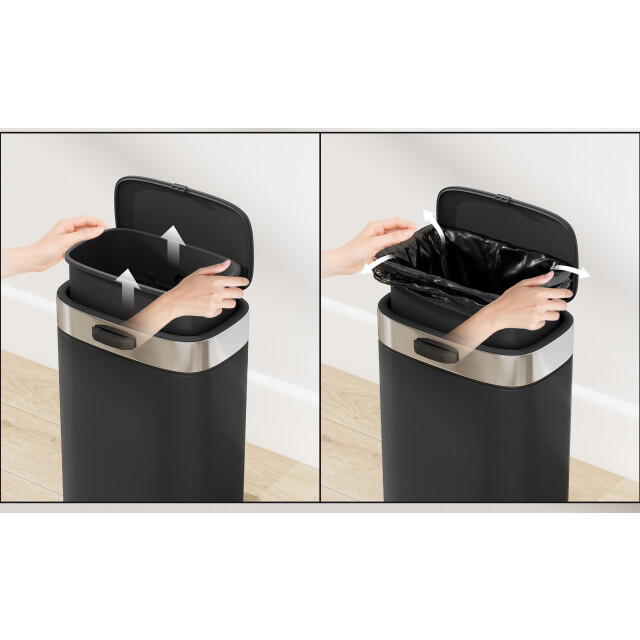 4goodz Afvalbakje aanrecht 5 liter neerzetten/ophangen - 3357699 large