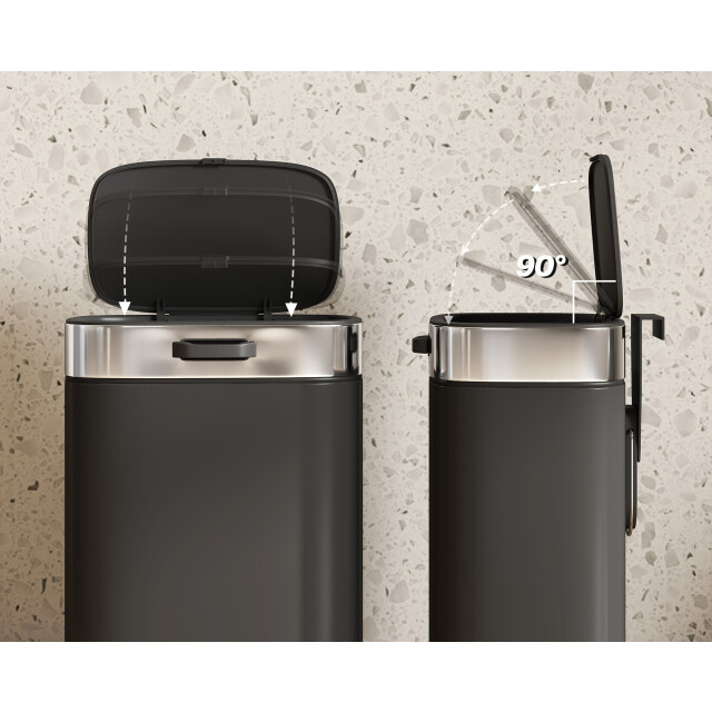 4goodz Afvalbakje aanrecht 5 liter neerzetten/ophangen - 3357699 large