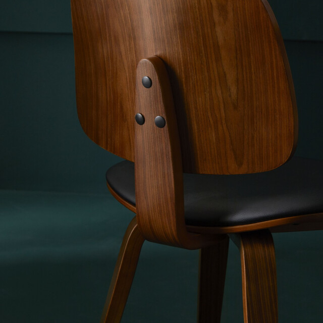 Signature Set van 6 stoelen in zwart vinyl h80,5 cm brand 3066914 large