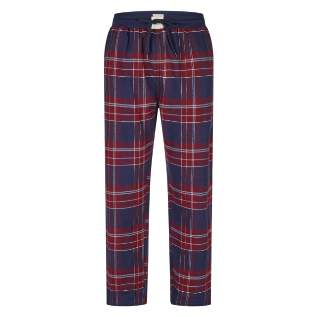 Phil & Co Lange heren pyjama set met flanellen pyjamabroek bordeaux rood/blauw PH-6144-02 large Phil & Co Lange heren pyjama set met flanellen pyjamabroek bordeaux rood/blauw PH-6144-02 large