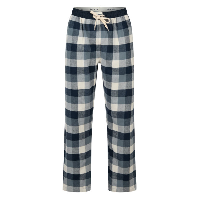 Phil & Co Heren pyjamabroek lang flanel geruit blauw PH-6168-02 large Phil & Co Heren pyjamabroek lang flanel geruit blauw PH-6168-02 large