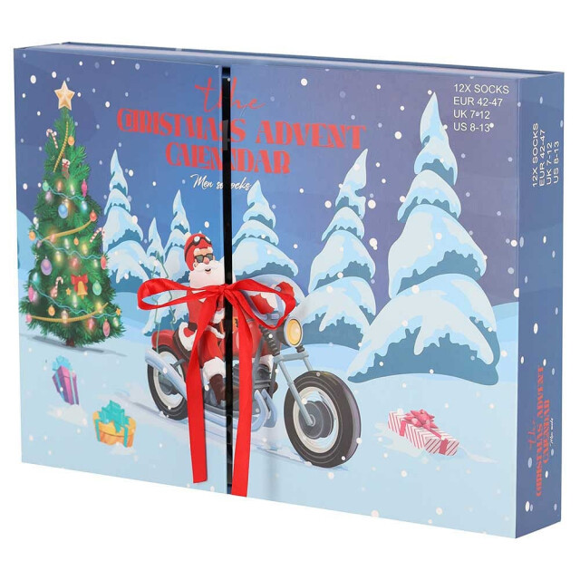 Apollo Heren sokken adventskalender 12-paar kerst giftbox 000120995001-42 large