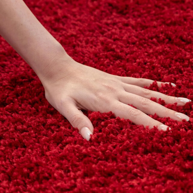 Muratap Basic rond shaggy vloerkleed hoogpolig- 160 cm rond 1128634 large