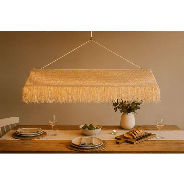 Furnilux Furni-handgemaakte hanglamp van sisal en rafia – langit 410 natuurlijke boho 3193849 large