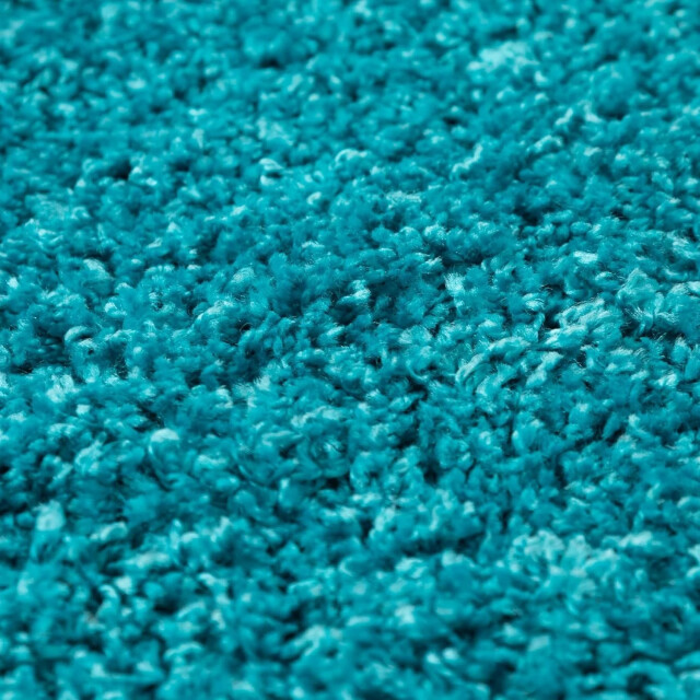 Muratap Basic shaggy vloerkleed turquoise hoogpolig- 120x170 cm 1128600 large