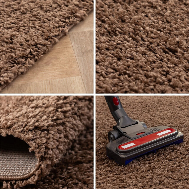 Muratap Basic shaggy vloerkleed caramel hoogpolig- 300x400 cm 1128679 large