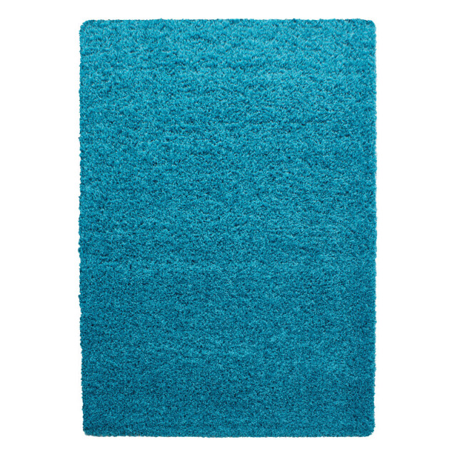 Muratap Basic shaggy vloerkleed turquoise hoogpolig- 80x150 cm 1128603 large