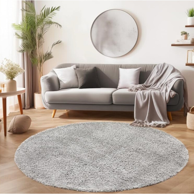 Muratap Basic rond shaggy vloerkleed licht hoogpolig- 200 cm rond 1128704 large Muratap Basic rond shaggy vloerkleed licht hoogpolig- 200 cm rond 1128704 large