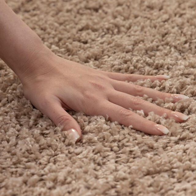 Muratap Basic rond shaggy vloerkleed hoogpolig- 80 cm rond 1128777 large