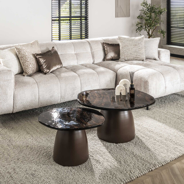 Hoyz salontafel eclipse set-2 antiek finish 3208056 large