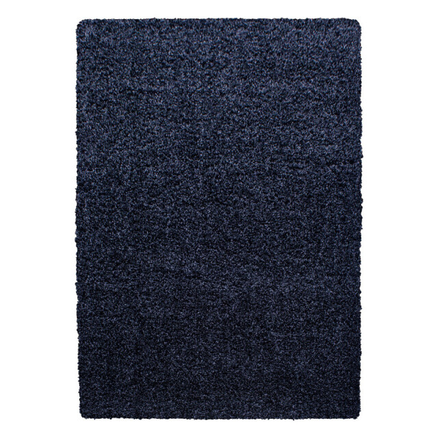 Muratap Basic shaggy vloerkleed donker blauw hoogpolig- 240x340 cm 1128666 large