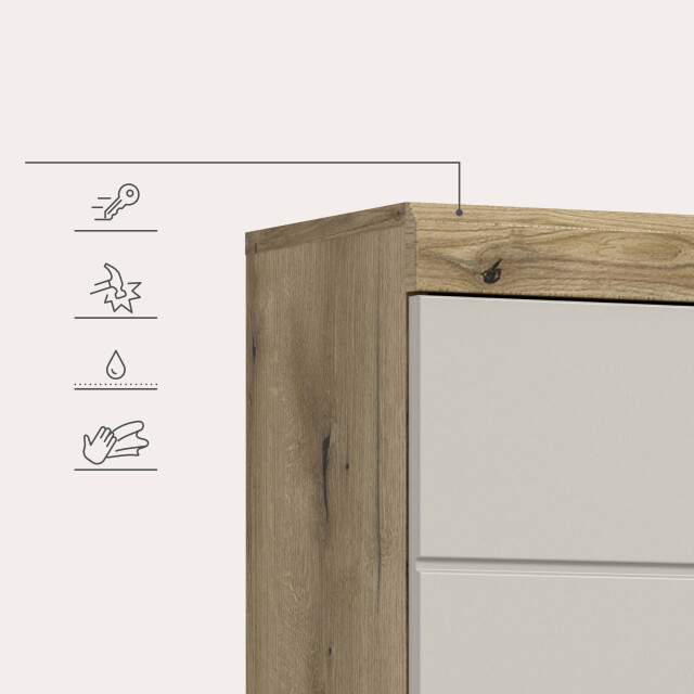 Furnilux Hangkast scout in evoke eiken / kasjmier 3254813 large