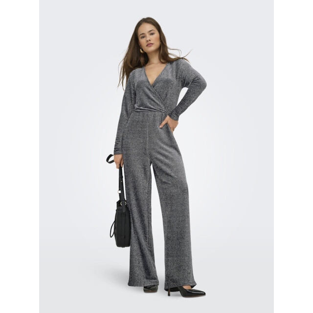 Only Onlrich ls glitter jumpsuit jrs zilverkleurig 4199.97.0005 large Only Onlrich ls glitter jumpsuit jrs zilverkleurig 4199.97.0005 large