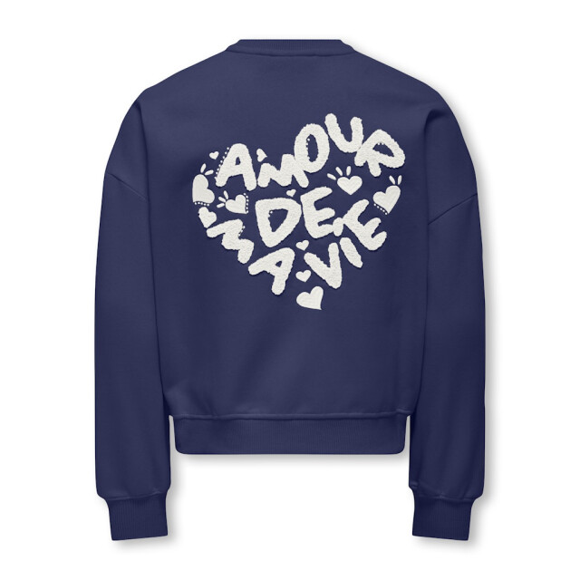 Only Kogtammie life ls print o-neck swt raf 2209.33.0002 large