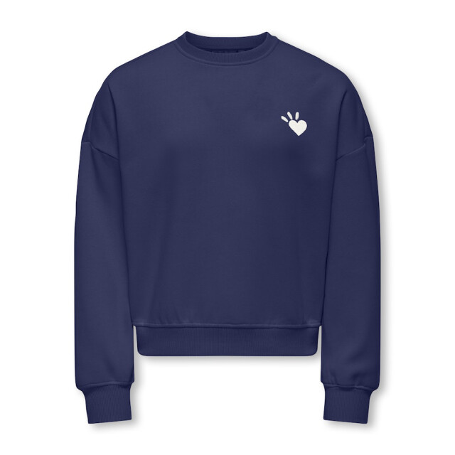 Only Kogtammie life ls print o-neck swt raf 2209.33.0002 large