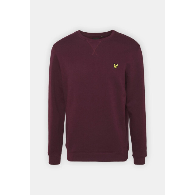 Lyle and Scott Cotton merino crew neck bordeaux 5219.47.0003 large