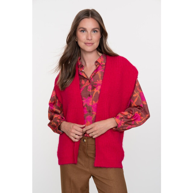 Geisha Gilet hairy fuchsia 4260.56.0012 large Geisha Gilet hairy fuchsia 4260.56.0012 large