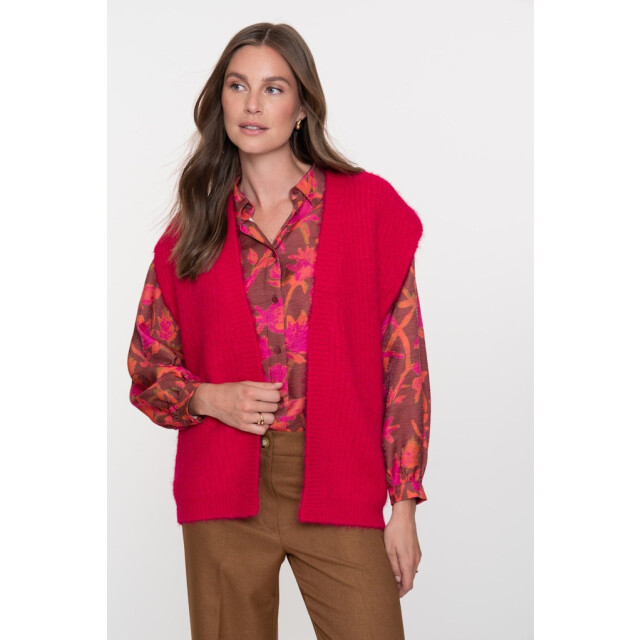 Geisha Gilet hairy fuchsia 4260.56.0012 large Geisha Gilet hairy fuchsia 4260.56.0012 large