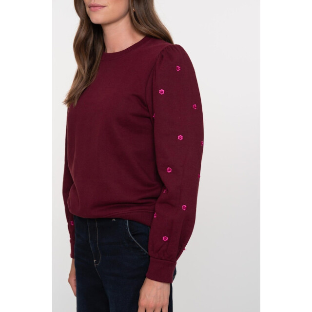 Geisha Sweater with pearls bordeaux 4209.47.0004 large Geisha Sweater with pearls bordeaux 4209.47.0004 large