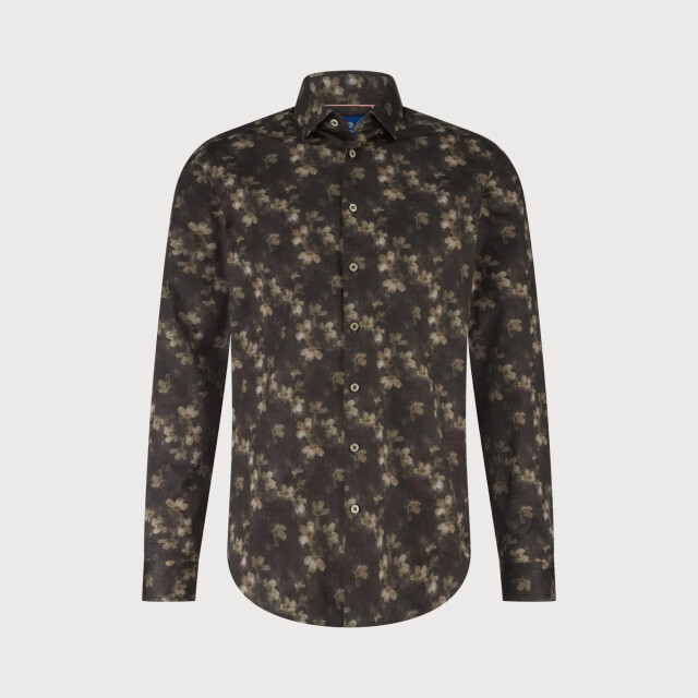 Blue Industry Het overhemd met bloemenprint | 6003.52-BROWN large