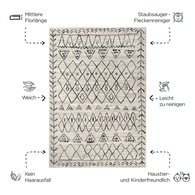 Muratap Boho vintage | laagpolig vloerkleed | modern tapijt | woonkamer, slaapkamer | 3360913 large Muratap Boho vintage | laagpolig vloerkleed | modern tapijt | woonkamer, slaapkamer | 3360913 large