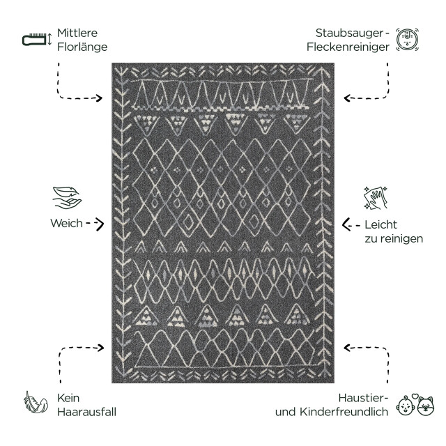 Muratap Boho vintage | laagpolig vloerkleed | modern tapijt | woonkamer, slaapkamer | 3360894 large Muratap Boho vintage | laagpolig vloerkleed | modern tapijt | woonkamer, slaapkamer | 3360894 large