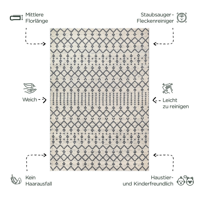 Muratap Boho nomade | laagpolig vloerkleed | modern tapijt | woonkamer, slaapkamer | 3360812 large Muratap Boho nomade | laagpolig vloerkleed | modern tapijt | woonkamer, slaapkamer | 3360812 large