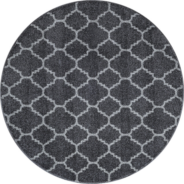 Muratap Rond boho klasik | laagpolig vloerkleed | modern tapijt | woonkamer, slaapkamer 3360865 large