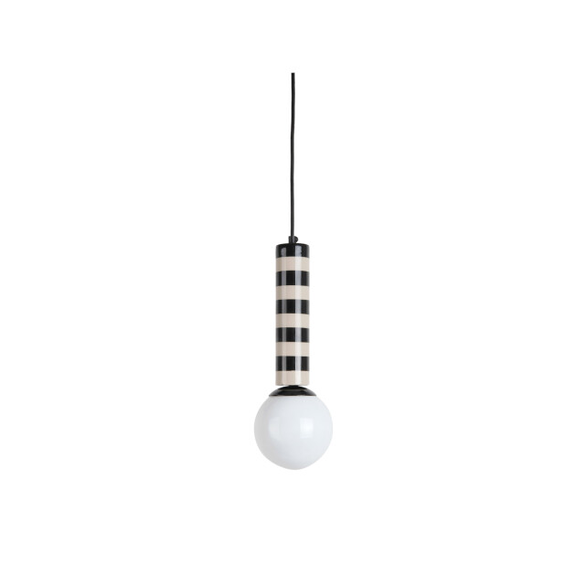 Leitmotiv hanglamp rayado black & warm grey 3259611 large