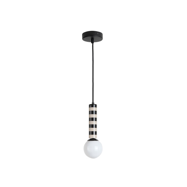Leitmotiv hanglamp rayado black & warm grey 3259611 large