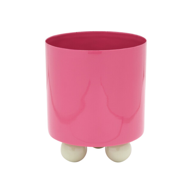 Present Time bloempot double funky small bright pink & soft green 3259777 large