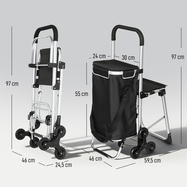 4goodz Boodschappenkar trolley 40 liter - 3362719 large 4goodz Boodschappenkar trolley 40 liter - 3362719 large