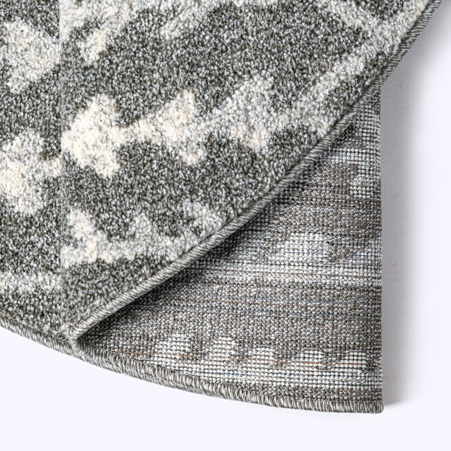 Muratap Rond boho vintage kelim | laagpolig vloerkleed | modern tapijt | woonkamer, 3360683 large