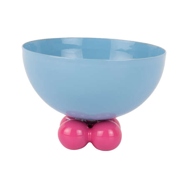 Present Time schaal double funky small soft blue & bright pink 3062367 large