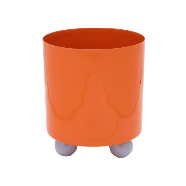 Present Time bloempot double funky medium bright orange & purple 3259780 large