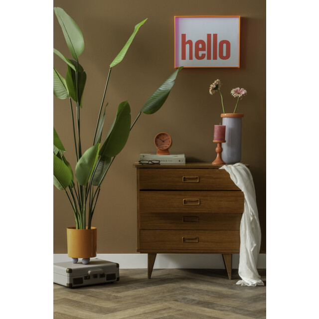 Present Time bloempot double funky medium bright orange & purple 3259780 large