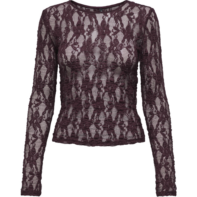 Only Onlalba l/s lace top jrs decadent chocolate 15363763-215570 large Only Onlalba l/s lace top jrs decadent chocolate 15363763-215570 large