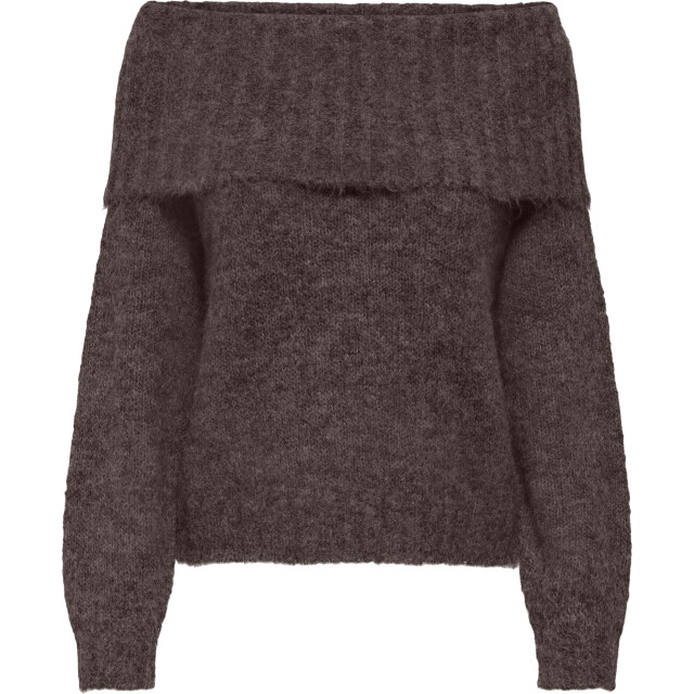 Only Onlshine ls off shoulder cc knt seal brown/melange 15350976-251155001 large Only Onlshine ls off shoulder cc knt seal brown/melange 15350976-251155001 large