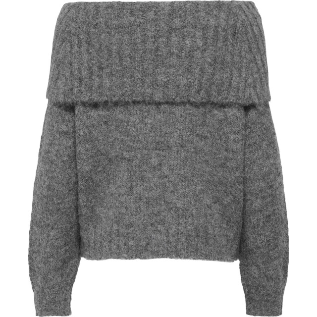 Only Onlshine ls off shoulder cc knt medium grey melang 15350976-179075 large