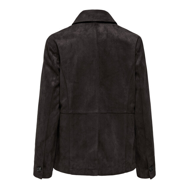Jacqueline de Yong parker faux suede jacket otw yfm 15361100 chocolate torte 06111.880.0017 large