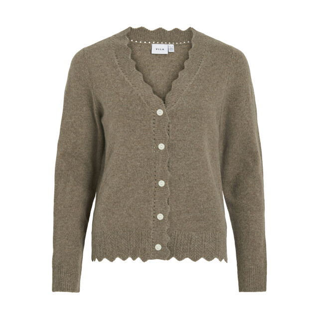 Vila vinikolina v-neck l/s knit cardigan 14112175 falcon 06741.970.0014 large