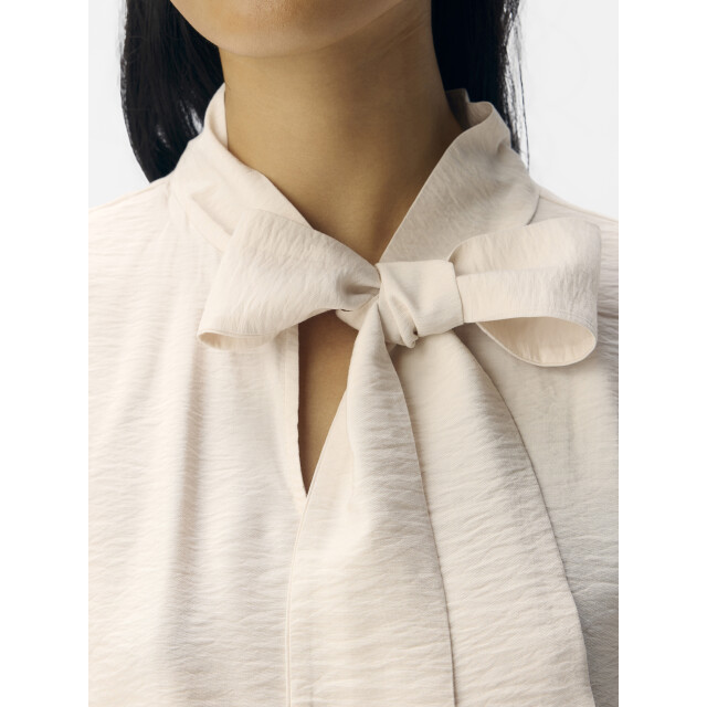 Object objjacira l/s re bow shirt noos 23048076 white sand 06615.100.0266 large