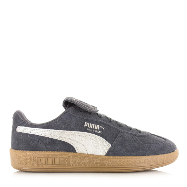 Puma Palermo premium metallic dusky gray lage sneakers dames 404021-02 large