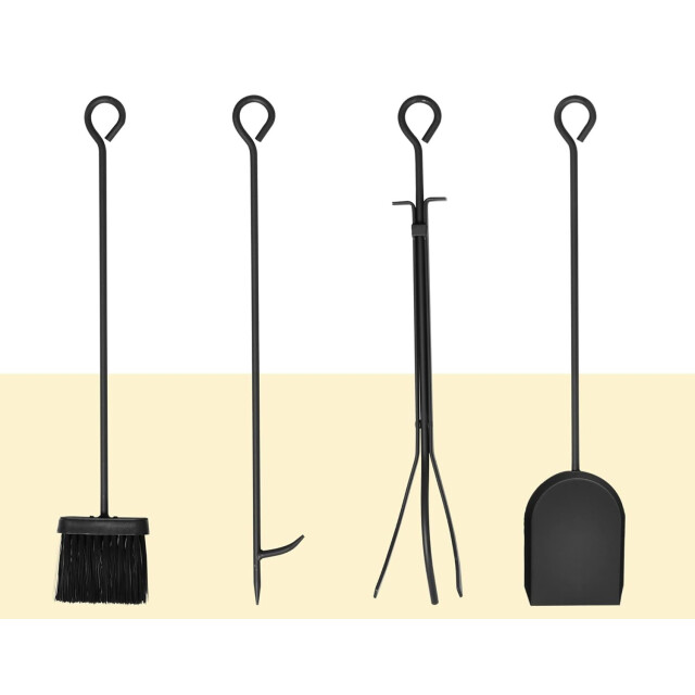 Homcom Brandhoutrek met openhaard gereedschap 3364919 large