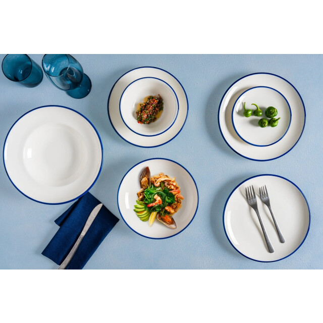 Bonna Serviesset linea blue 24 delig 6 personen porselein 3367391 large