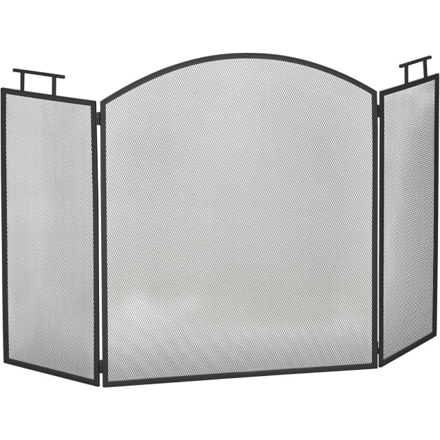 Homcom Haardscherm vonkenscherm opvouwbaar - 3364921 large