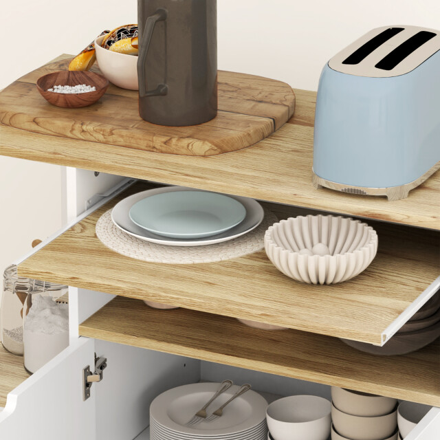 4goodz Verrijdbare keukentrolley met veel opbergruimte - 3274592 large