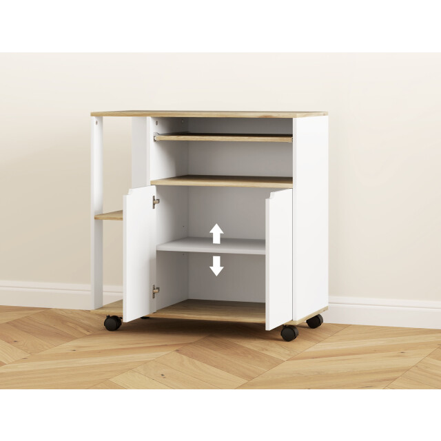 4goodz Verrijdbare keukentrolley met veel opbergruimte - 3274592 large